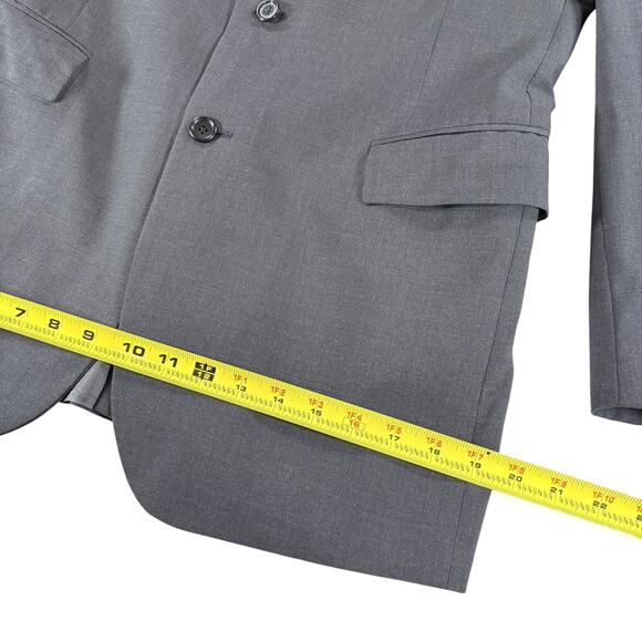 Jos A Banks Jacket Sport Coat Gray 100% Wool Blazer 41L - Picture 4 of 11